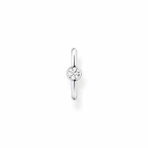 THOMAS SABO kusová náušnice White stone silver EC0018-051-14