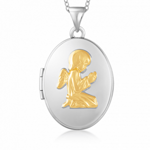 SOFIA stříbrný medailon s andělem HNP33260