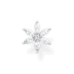 THOMAS SABO kusová náušnice Flower white stones H2196-051-14