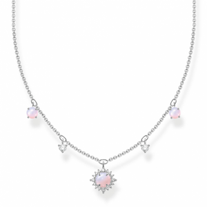 THOMAS SABO náhrdelník Vintage shimmering pink opal colour effect KE2094-166-7-L45V