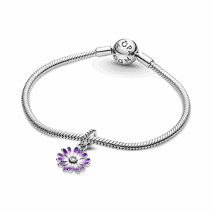 PANDORA náramek Purple daisy 590728+798771C01