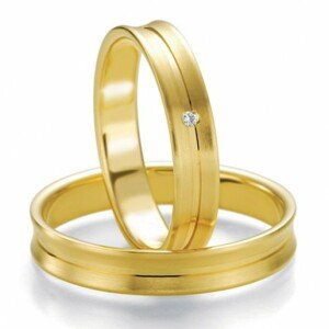 Breuning zlaté snubní prsteny BR48/07129YG+BR48/07130YG