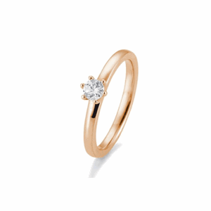 SOFIA DIAMONDS prsten z růžového zlata s diamantem 0,25 ct BE41/05990-R