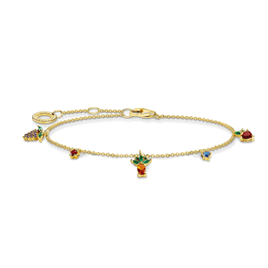 THOMAS SABO náramek Colourful fruits gold A2026-488-7-L19V