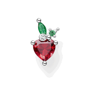 THOMAS SABO kusová náušnice Strawberry silver H2193-699-7