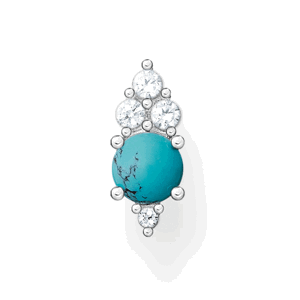 THOMAS SABO kusová náušnice Turquoise stone H2181-405-17