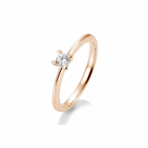 SOFIA DIAMONDS prsten z růžového zlata s diamantem 0,20 ct BE41/05635-R