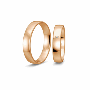 BREUNING zlaté snubní prsteny BR48/04414RG+BR48/14414RG