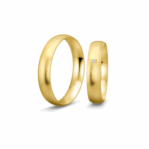 BREUNING zlaté snubní prsteny BR48/04408YG+BR48/14408YG
