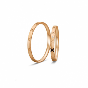 BREUNING zlaté snubní prsteny BR48/04317RG+BR48/04318RG