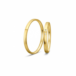 BREUNING zlaté snubní prsteny BR48/04329YG+BR48/04330YG