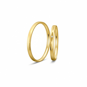 BREUNING zlaté snubní prsteny BR48/04331YG+BR48/04332YG