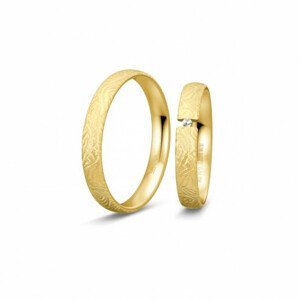 BREUNING zlaté snubní prsteny BR48/04969YG+BR48/04970YG