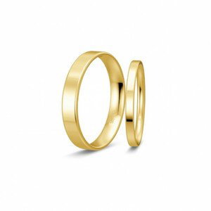 BREUNING zlaté snubní prsteny BR48/50101YG+BR48/04713YG