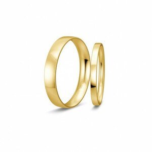 BREUNING zlaté snubní prsteny BR48/50103YG+BR48/04714YG