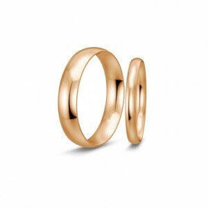 BREUNING zlaté snubní prsteny BR48/50105RG+BR48/04715RG