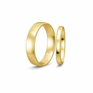 BREUNING zlaté snubní prsteny BR48/50107YG+BR48/04716YG