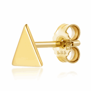 SOFIA zlatá kusová náušnice trojúhelník PAC312-027