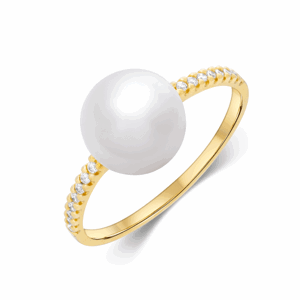 SOFIA zlatý prsten s perlou PAK11943G