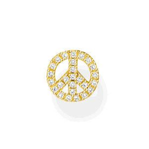 THOMAS SABO kusová náušnice Peace gold H2218-414-14