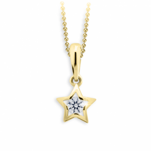 CUTIE DIAMONDS zlatý přívěšek hvězda C1942 ND1942-40-D-X-1