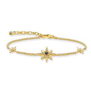 THOMAS SABO náramek Royalty star with stones gold A2037-959-7-L19V