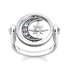 THOMAS SABO prsten Royalty star star & Moon silver TR2377-945-7