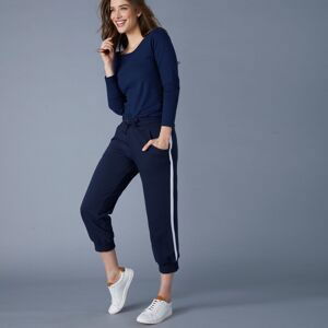 Blancheporte 3/4 sportovní kalhoty, dvoubarevné nám.modrá/bílá 52