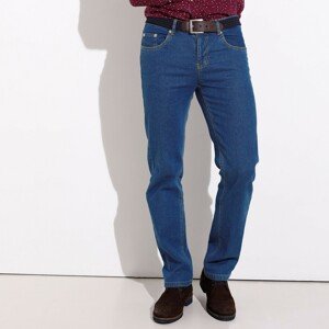 Blancheporte Extra pohodlné džíny s pružným pasem, vnitřní délka nohavic 72 cm modrá 58