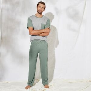 Blancheporte Pyžamové kalhoty, jednobarevné zelené zelená 36/38