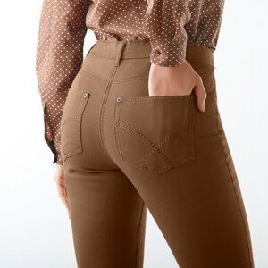 Blancheporte Tvarující kalhoty s efektem plochého bříška oříšková 54