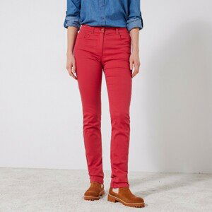 Blancheporte Strečové rovné kalhoty červená 42