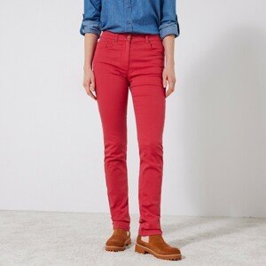 Blancheporte Strečové rovné kalhoty červená 44