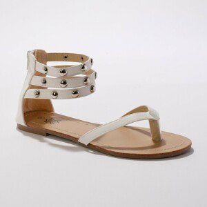 Blancheporte Žabkové sandály, bílé bílá 38