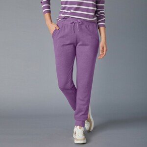 Blancheporte Sportovní kalhoty z česaného meltonu fialová 52