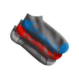 Blancheporte Sada 3 nízkých sportovních ponožek šedá 39/42