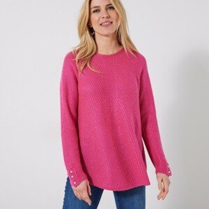 Blancheporte Rozšířený pulovr růžová 42/44
