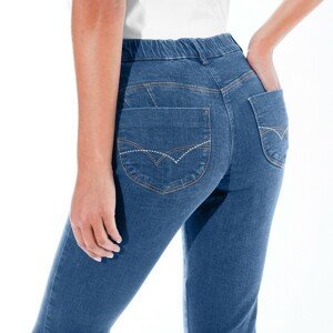 Blancheporte Úzké džíny s push-up efektem, vysoká postava denim 44