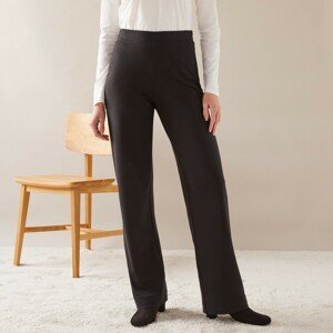 Blancheporte Rovné široké kalhoty z úpletu Milano černá 36