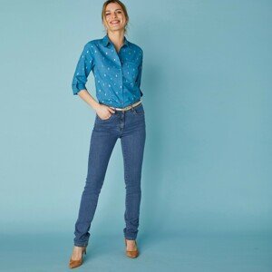 Blancheporte Strečové džíny, vysoká postava modrá 50