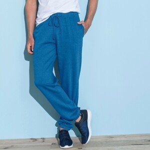 Blancheporte Meltonové kalhoty, pružný spodní lem modrá 64/66