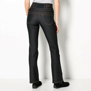 Blancheporte Bootcut džíny s vysokým pasem, malá postava černá 36