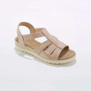 Blancheporte Lehké sandály s pružnými pásky bledě růžová 39