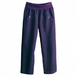 Blancheporte 7/8 rovné kalhoty s pružným pasem purpurová 42