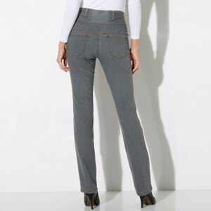 Blancheporte Rovné džíny s vysokým pasem šedá 42