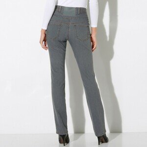 Blancheporte Rovné džíny s vysokým pasem šedá 46