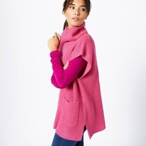 Blancheporte Tunikový pulovr bez rukávů indická růžová 54