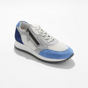 Blancheporte Kožené running sneakers na klínové podrážce modrá 41