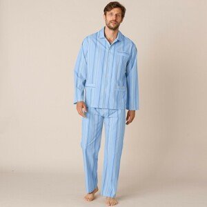 Blancheporte Pruhované pyžamo, popelín modrá proužky 87/96 (M)