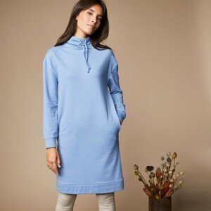 Blancheporte Meltonové šaty se stojáčkem modrošedá 50